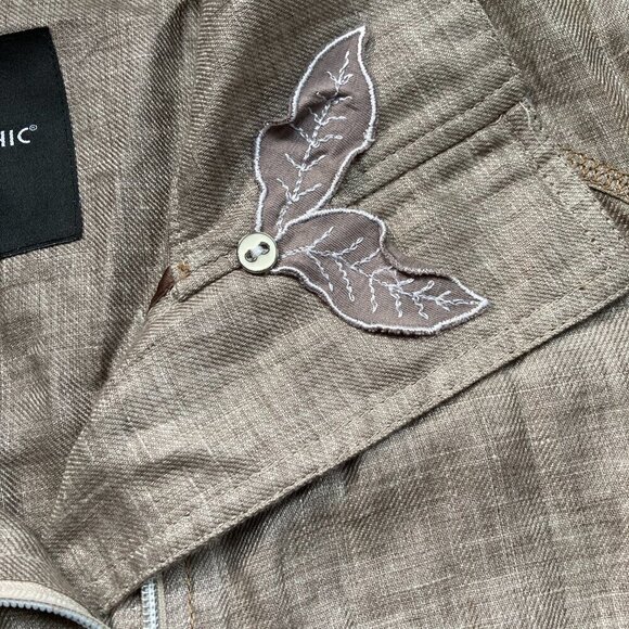 TRICOT CHIC Linen Jacket size 12 US - Picture 7 of 16